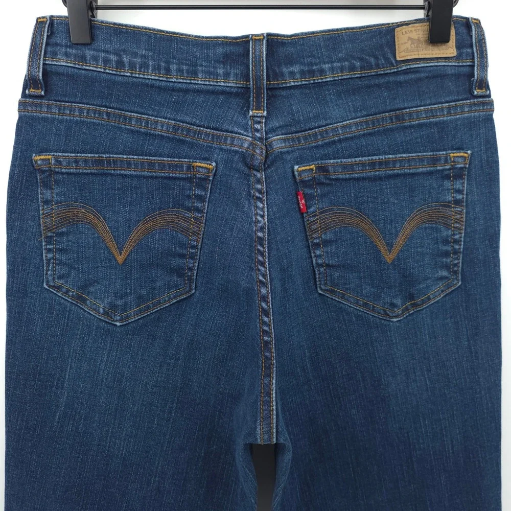 Levi's Womens‎ Jeans Perfectly Slimming Straight 512 10 Dark Wash Denim